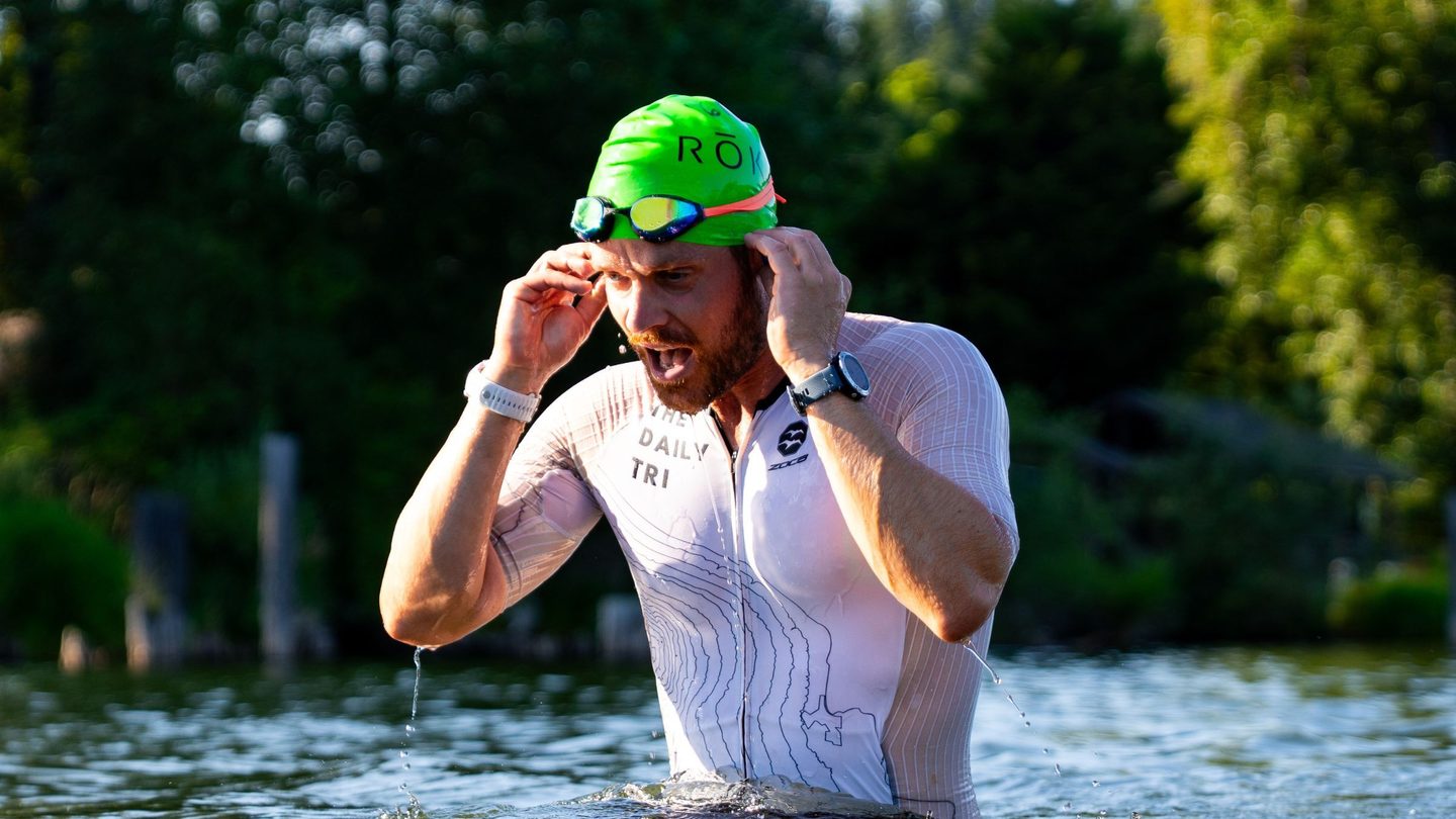 Ethan Hunger Sets 24-Hour Triathlon Record for Food Bank