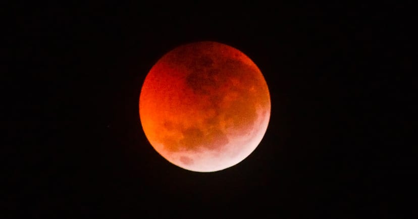 A 'Near-Total' Lunar Eclipse